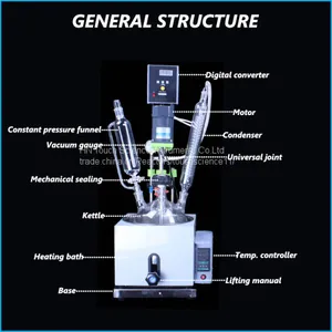 Lab Single Layer Glass Reactor thumbnail-2
