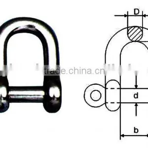 Stainless Steel JIS Dee Shackle(Marine Hardware) thumbnail-1