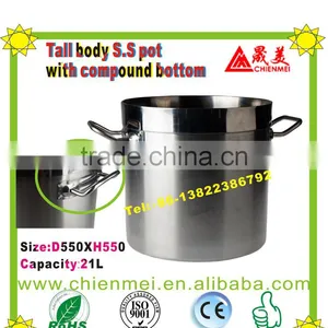Highly Innovative 04 Style Commercial Stainless Steel Soup & Stock Pots With Compound Bottom (sandwich) Sand Finished thumbnail-1