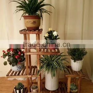 2017 Newest Antique Wooden Plant Stand for Home and Garden thumbnail-5
