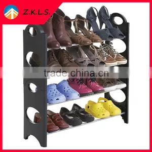 10 Layer Free Assembly Cheap Plastic Shoe Rack thumbnail-2