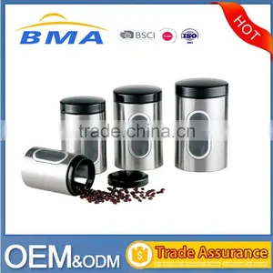 Stainless Steel Storage Airtight Coffee Canister Set thumbnail-1