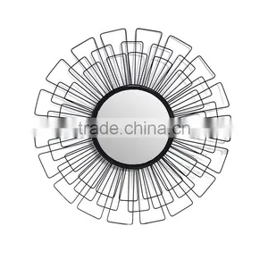 Iron Metal Frame Wall Mirror thumbnail-1