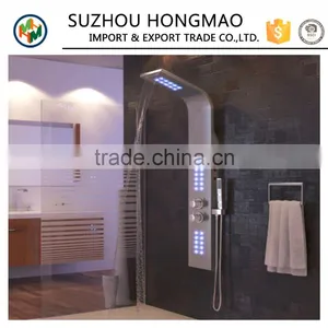 Hot Sale Stainless Steel Thermostatic Bathroom Electronic Shower Panel thumbnail-1