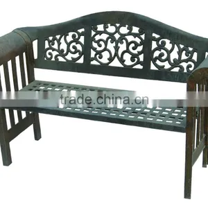 Trade Assurance Wood Benches,wooden Chair Cast Iron Park Bench thumbnail-3
