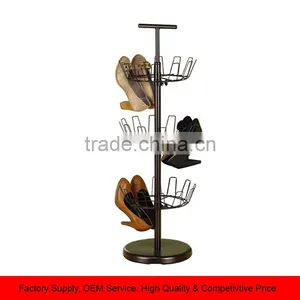 Revolving Metal Shoe Rack Shoe Storage Holder thumbnail-1