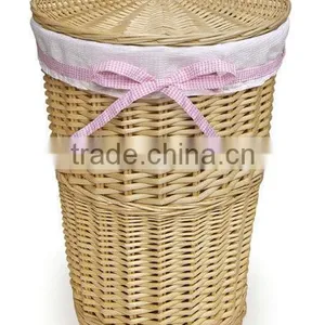 Linyi Wholesale Round Rattan Laundry Basket thumbnail-3