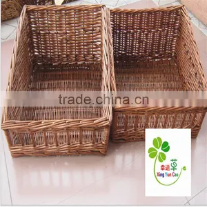 Trapezoidal Wicker Basket for Shoses thumbnail-1