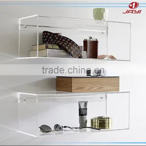 Cost Effective Handmade Wall Mounted Acrylic Book Shelf Clear Acrylic Shelf Dividers thumbnail-1