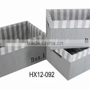 Novelty Rectangular Bamboo Storage Box S/3 thumbnail-1