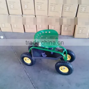 TC4501B Metal Seat Garden Work Seat Cart With Four Wheels TC4501B thumbnail-5