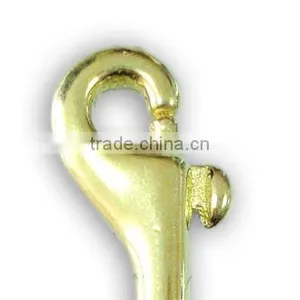 High Quality Solid Brass Swivel Eye Snap Hook, Metal Snap Hook thumbnail-2