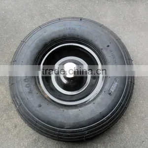 13inch 4.00-6 Metal Rim Air Pneumatic Wheel for Wheelbarrow thumbnail-3
