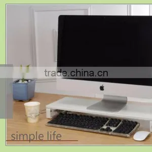 Desktop Organizer Office Glass Computer Laptop Monitor Stand Riser With USB Hubs thumbnail-5