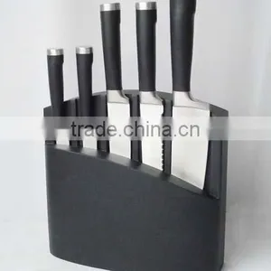 5-Pieces Knife Set: 5 Knives + Wooden Knife Block. thumbnail-1