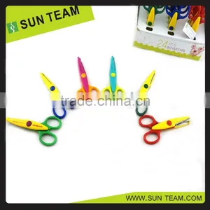 Colorful Safety Kids Craft Scissors Shaped Cutting Children's Scissors thumbnail-3