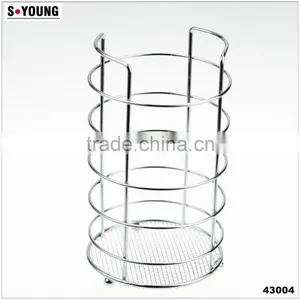 43004 Steel Wire Sink Basket Cutlery Holder Cooking Utensils Storage Kitchen Rack thumbnail-1