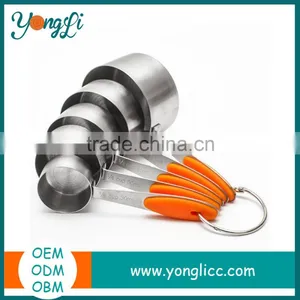 Wholesale Colourful Set of 5 Measuring Cup Stainless Steel Measuring Cups and Spoons Set thumbnail-1
