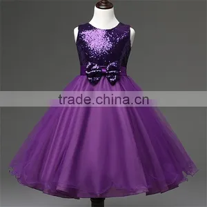 Girl Formal Dress Ceremony 2016 New Sleeveless Children Wedding Birthday Dresses For Girls Toddler Girls Clothes Kids Party Wear thumbnail-3