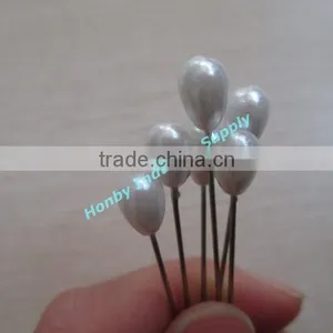 Fine Cream White Color Teardrop Head Haberdashery Pin thumbnail-2