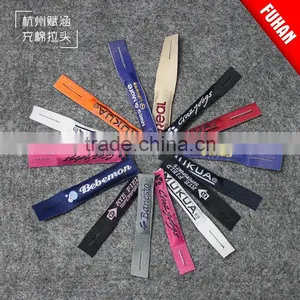 Woven Zipper Puller Design With Logo For Clothes thumbnail-1