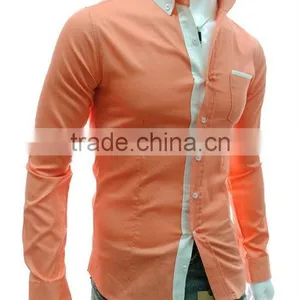 Fashion Candy Colors Luxury Collar Mens Fitted Formal Party Casual Dress Shirts thumbnail-4