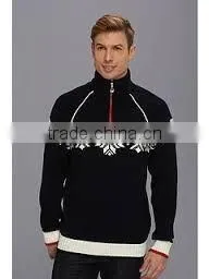Menas Zip Pullover Merino Wool Knitting Man Sweater Latest Sweater Design thumbnail-1