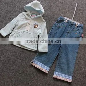 Latest Design 3pcs Children Clothing Set With Long Sleeve Jacket Spring Children Clothing Set thumbnail-1