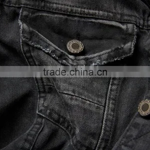 Life Casual Wear Denim Black Jacket Fashion Design for Men thumbnail-5