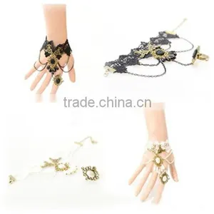 2015 Hot Selling Lace Bracelet&ring Sets Bride Wedding Jewelry Set Wholesale thumbnail-6