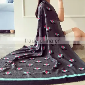 New Arrival 2017 Spring Girl Muffle Special Tartan Printed Design Cotton and Linen Material 190*90cm Women Scarf thumbnail-6