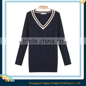 2014 Fashion Winter Black Latest Design Ladies Sweater,Women Sweater thumbnail-1
