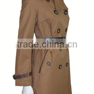 2016 Ladies Fashion Ladies Trench Coats Long Trench Summer Coat With Belt Lady Style thumbnail-3