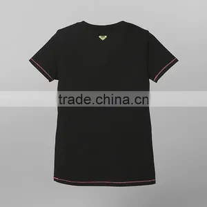 Women's V-neck Letter Print Tshirt thumbnail-2