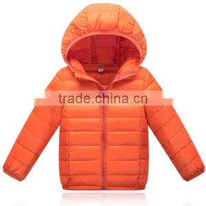Factory! Custom Cheap but Quality Children Winter Jacket/design Kids Quilted Down Feather Jacket thumbnail-5