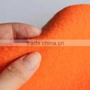 Orange Brushed Plain Hoodies Knitting Fabric thumbnail-4