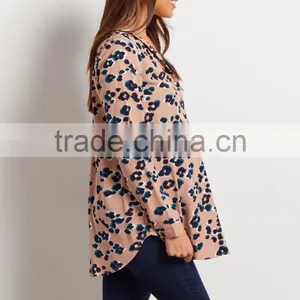 Latest Design New Fashion Button up Printing Long Sleeve Maternity Clothes thumbnail-3