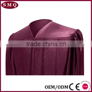 Sturdy Zipper Shiny Maroon Choir Robe Graduation Gown thumbnail-4