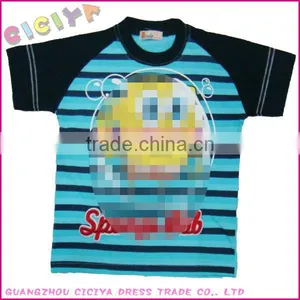 2014 Boys T-shirt With Raglan Sleeves Pongebob Designed Boys T-shirt thumbnail-1