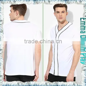 2017 Fashion Custom Design Men's Contrast Trim T-shirts thumbnail-4