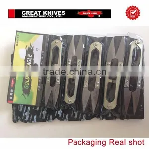 Wholesale Golden Eagle Yarn Scissors Golden Handle 12+1 Thread Cutter With the Best Quality thumbnail-5