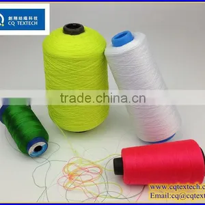 Good Color Fastness Traditional Polyester Dope Dyed Yarn For Label thumbnail-2