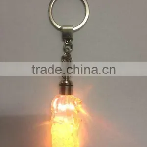 Crystal Singapore Merlion Model With LED Keychain For Souvenirs Gifts KJJ-01 thumbnail-2