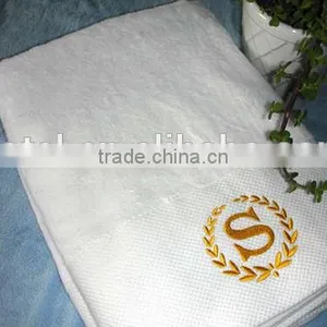 Dobby Border With Embroidery Logo Hotel Towel thumbnail-1