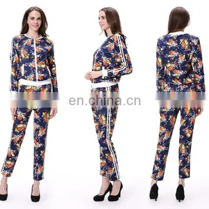 2015 Fancy Flower Printing Ladies Suite for Sale Women Suits thumbnail-1
