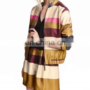 New Fashion Women Colorful Striped Jacket, Latest Fashion Short Jacket thumbnail-1
