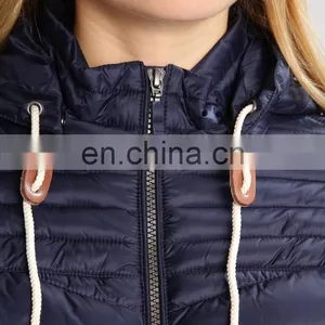 Factory OEM Short Quilted Down Jacket Women Wholesale thumbnail-4