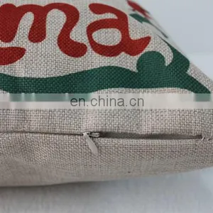 Christmas Decorative Pillow Cover Fashion Sofa Chair Car Seat Linen Cotton Custom Cushion Cover thumbnail-4
