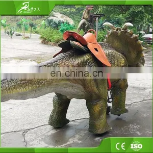 KAWAH Hot-Sale Amusement Park Outdoor Life Size Mechanical Dinosaur Ride thumbnail-6