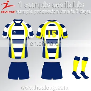 Wholesale Sportswear Healong Custom Sublimated Rugby Jersey And Shorts thumbnail-1